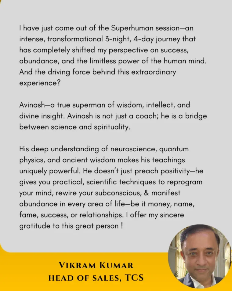 Avinash Anand Singh-testimonials 4